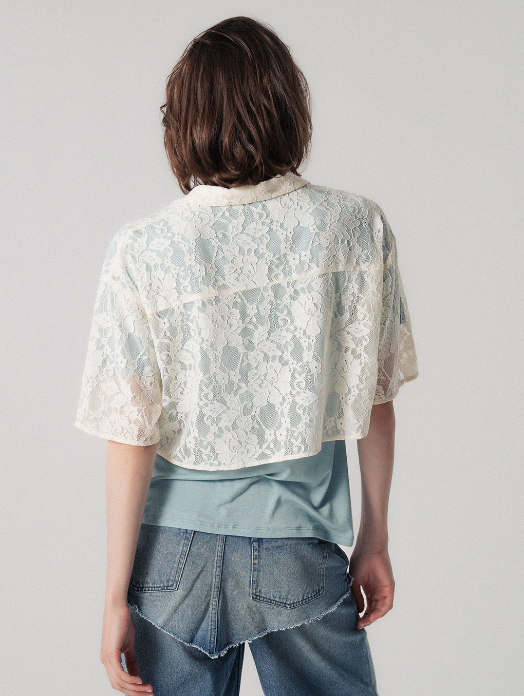 LACE POLO SHIRT