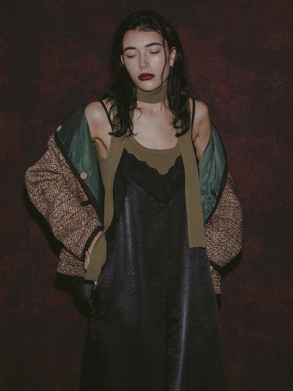 TIE WITH KNIT TANK