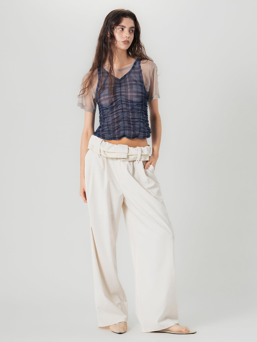 FILMY SHIRRING TOP