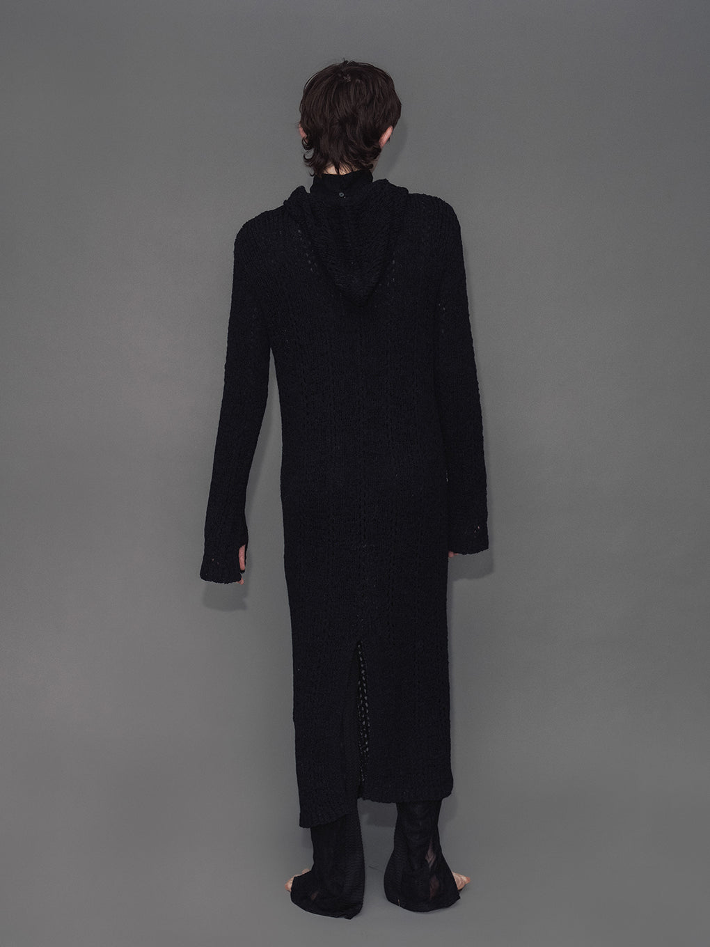 KNIT CROCHET HOODIE OP