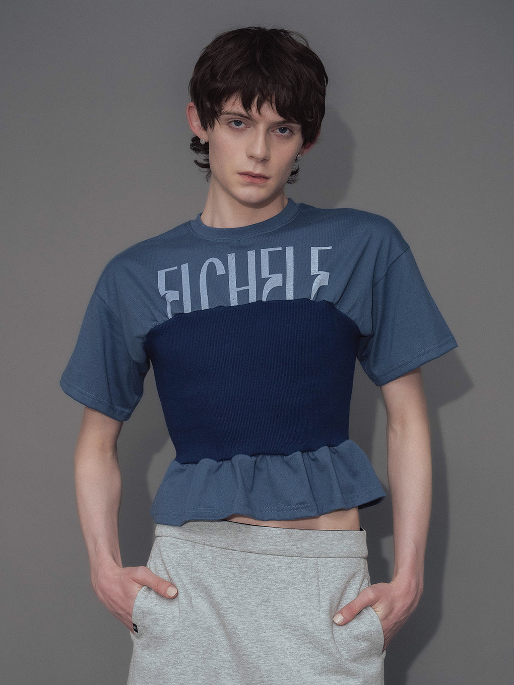 RIB BUSTIER TEE