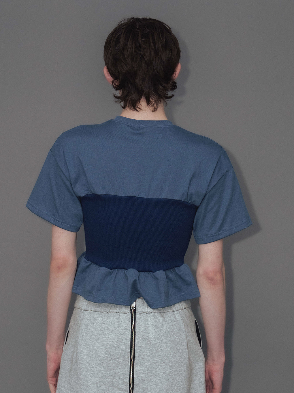RIB BUSTIER TEE