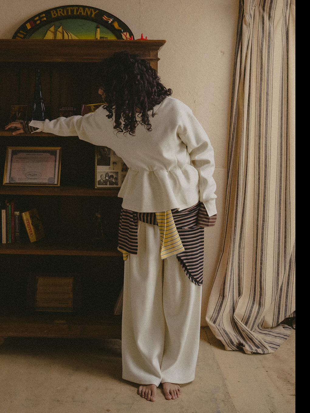 COZY CUTSEW STRAIGHT PANTS