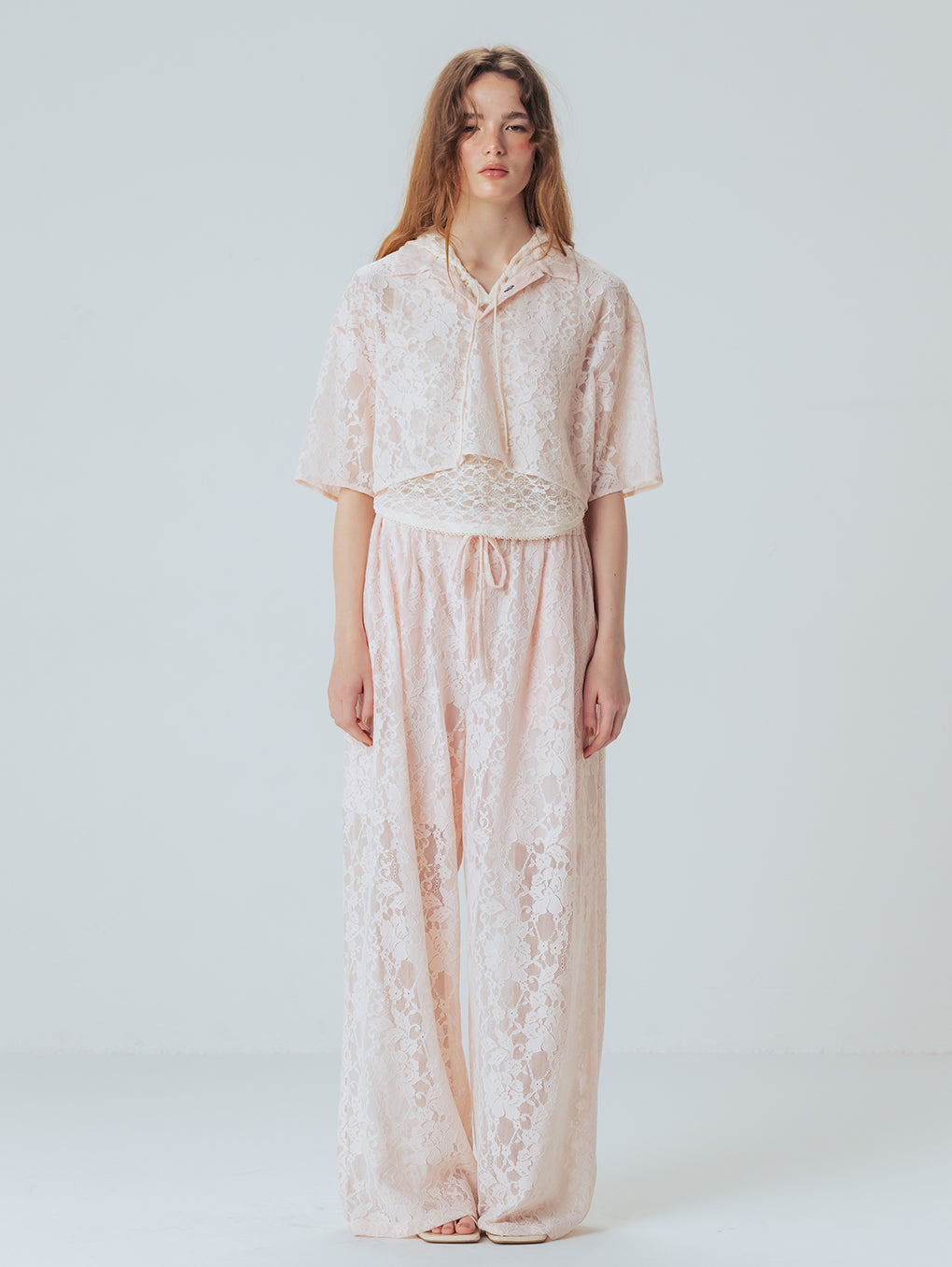 LACE WIDE PANTS