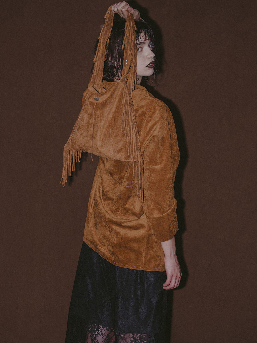 SYNTHETIC SUEDE SHIRT
