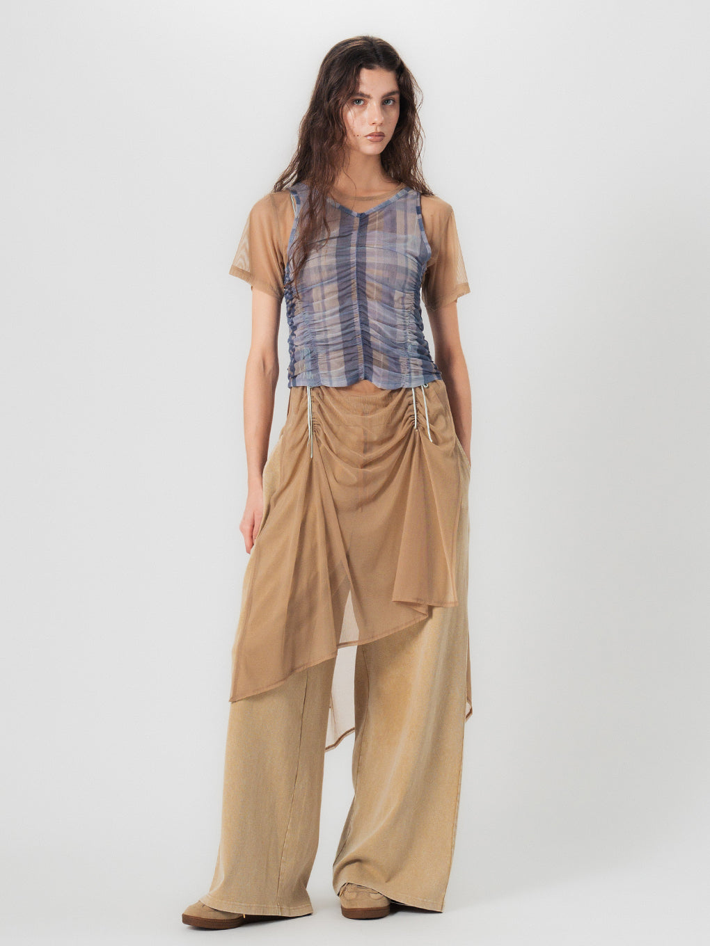 PIGMENT WAIST SLIT PANTS