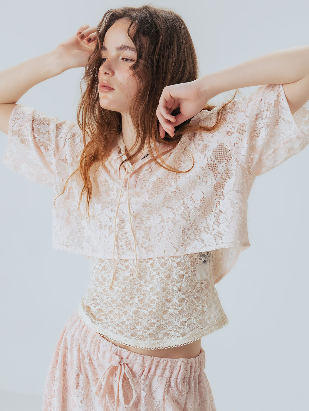 LACE POLO SHIRT
