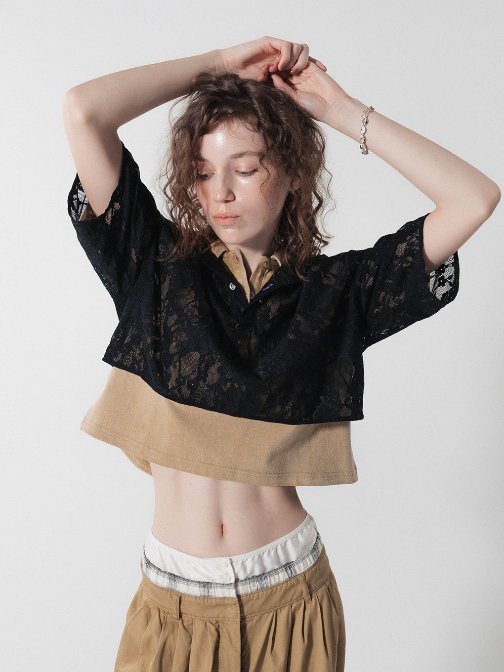 LACE POLO SHIRT