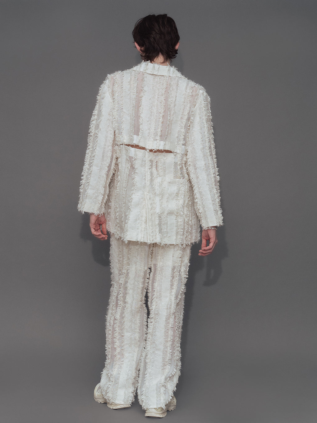 STRIPE JQ STRAIGHT PANTS