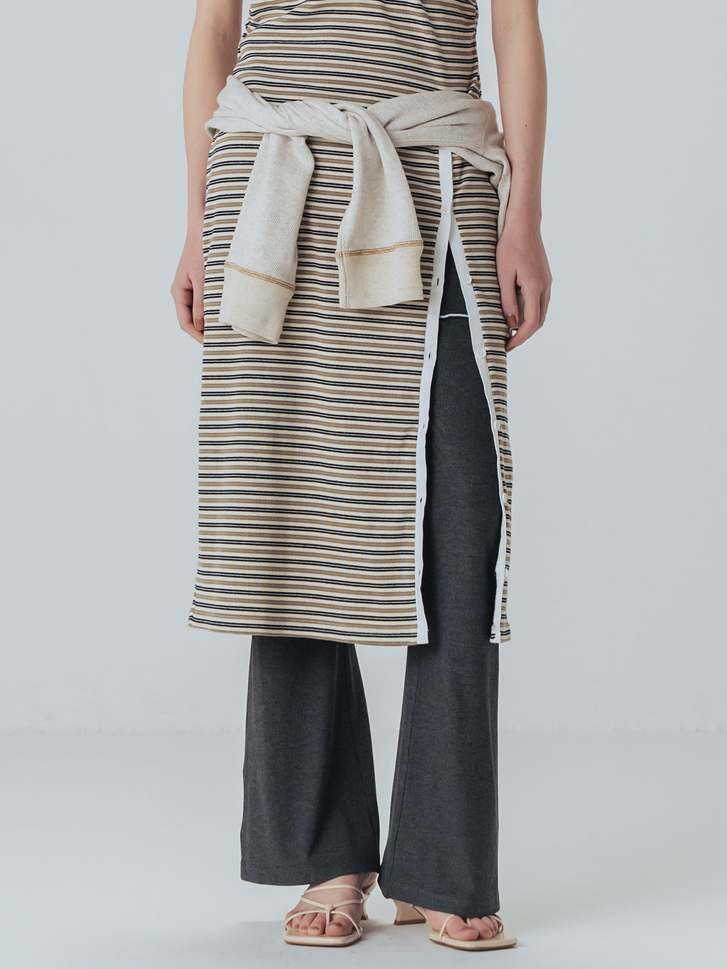 MELLOW RIB SKIRT PANTS