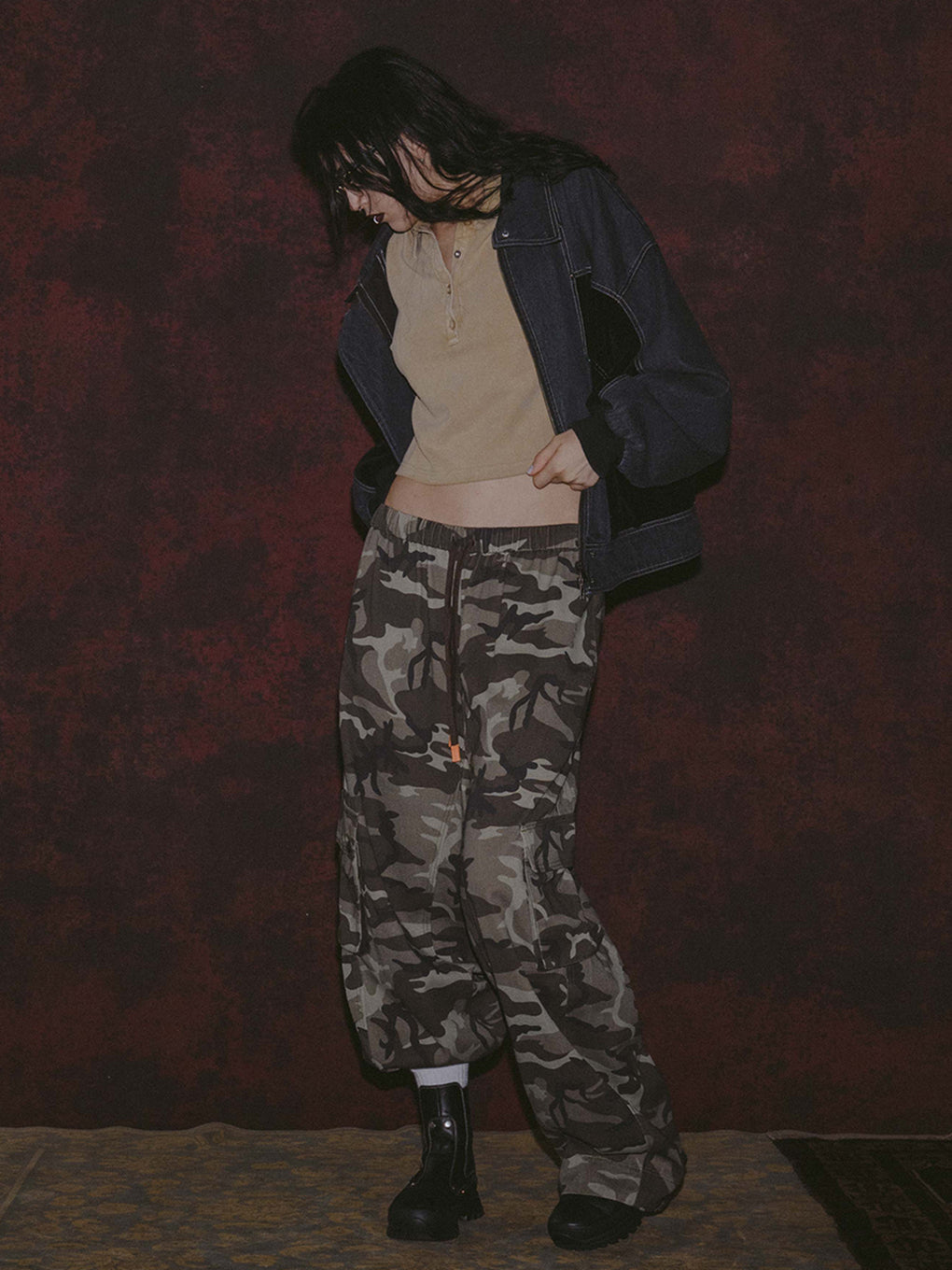 CAMOUFLAGE CAGO PANTS