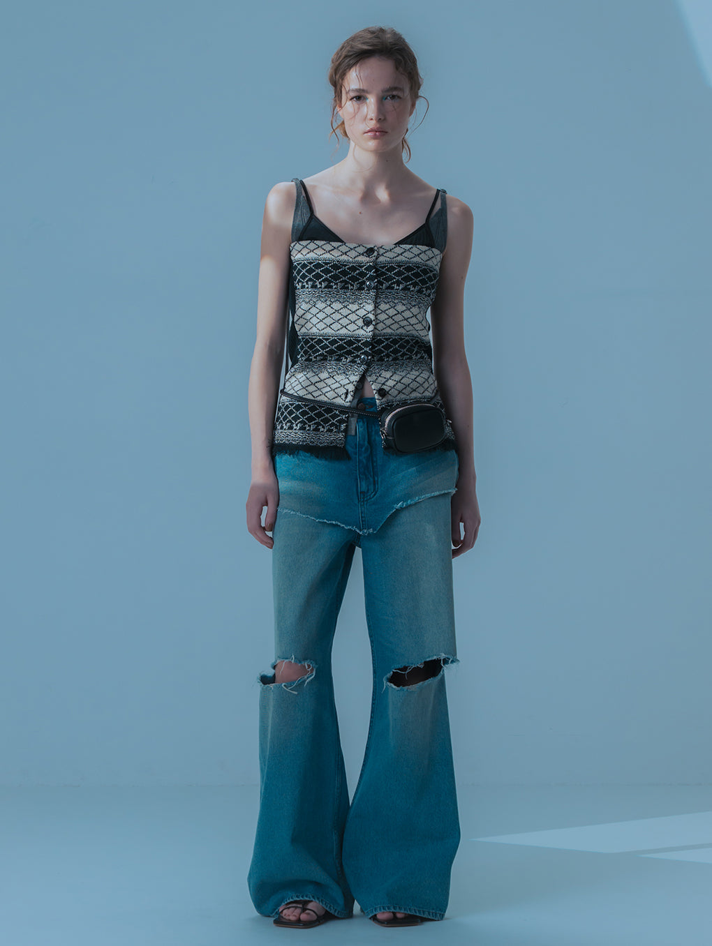 GEOMETRIC KNIT CORSET