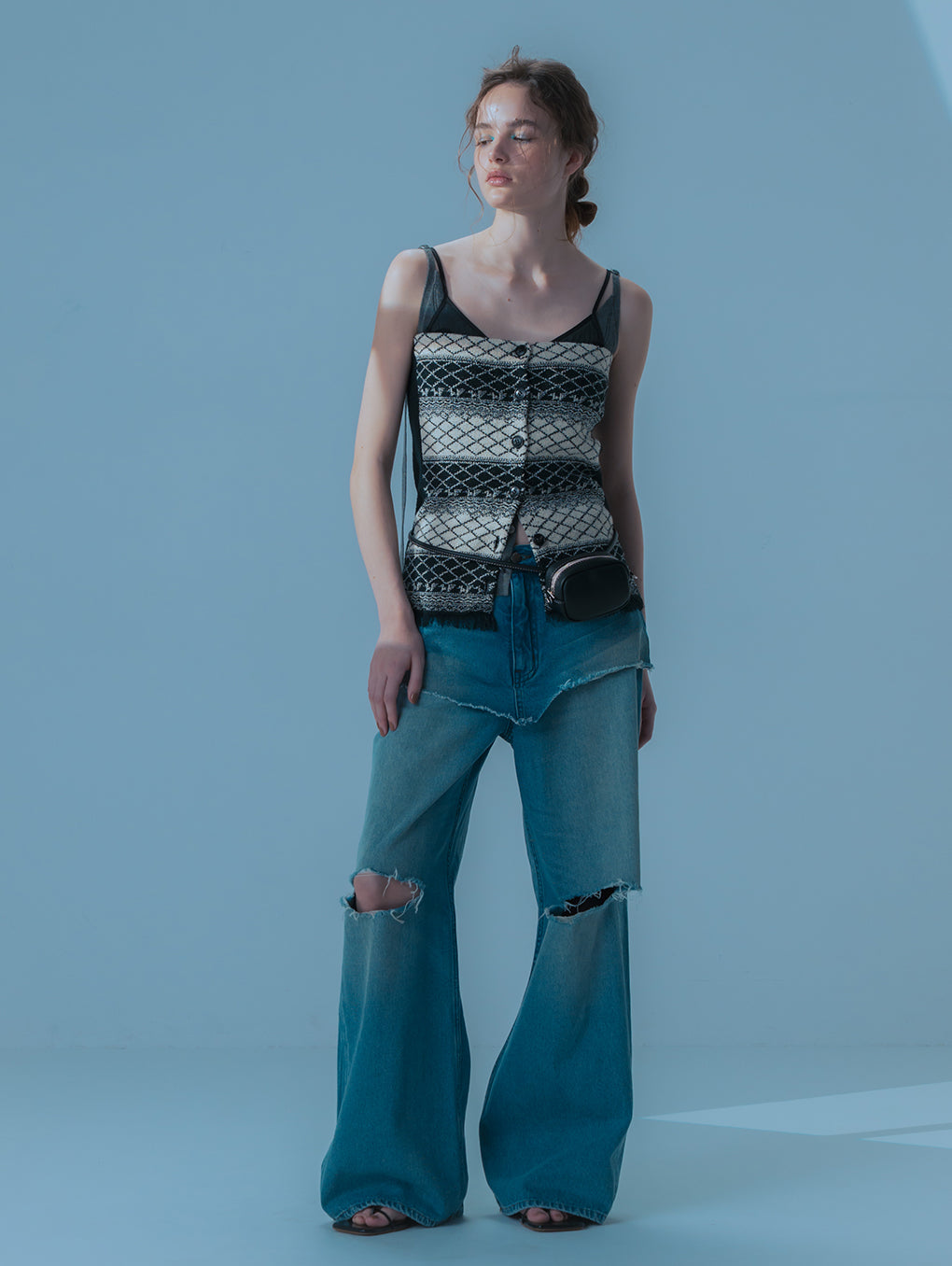 GEOMETRIC KNIT CORSET