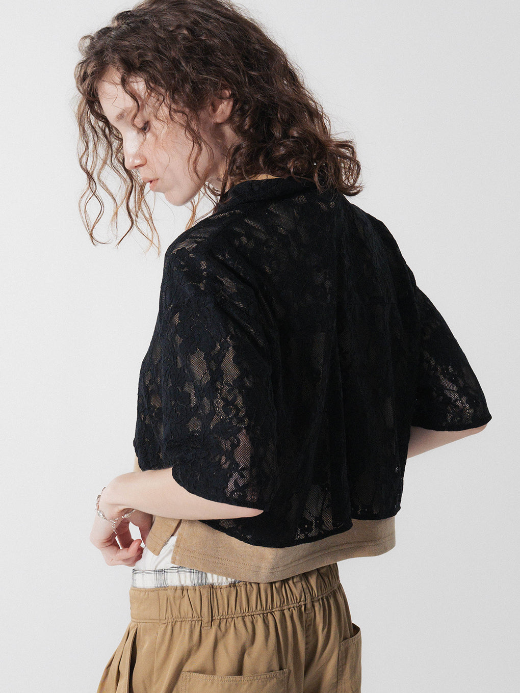 LACE POLO SHIRT