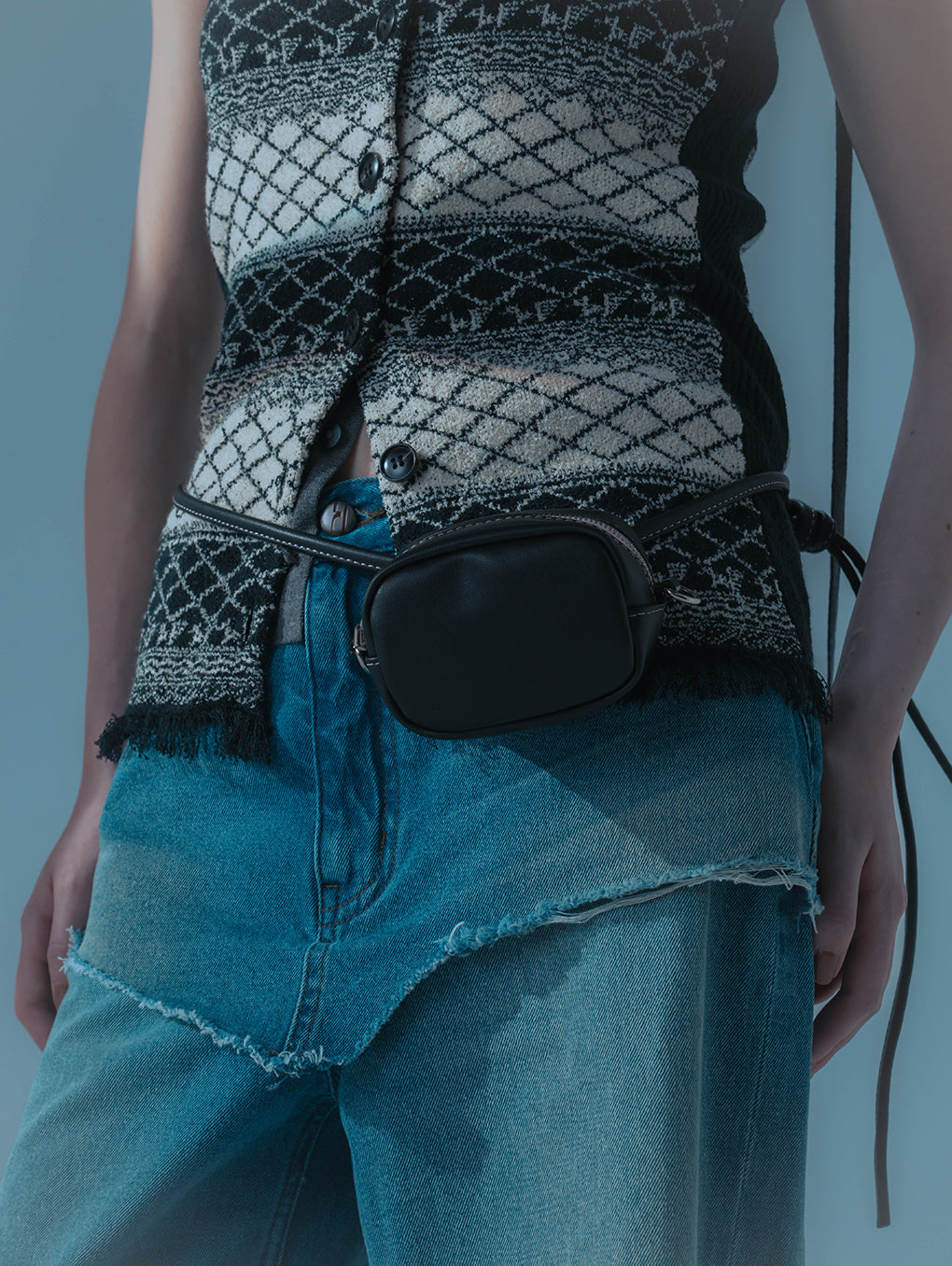 GEOMETRIC KNIT CORSET