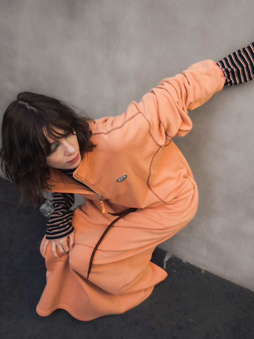 DISCUS FRENCHTERRY HALF ZIP OP