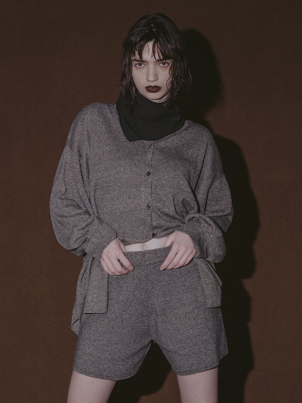 KNIT OVER SHIRT