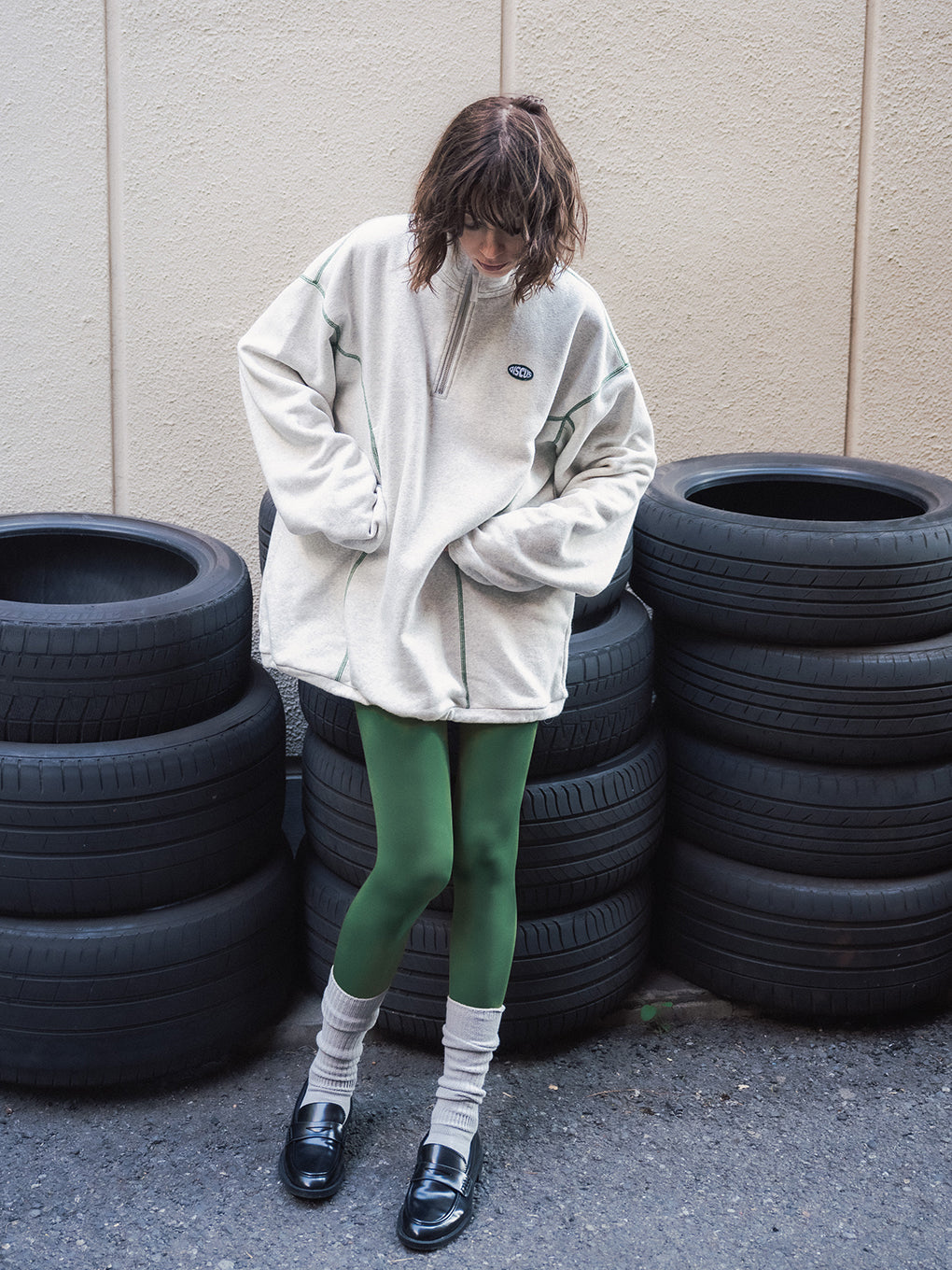 DISCUS FRENCHTERRY HALF ZIP PULLOVER