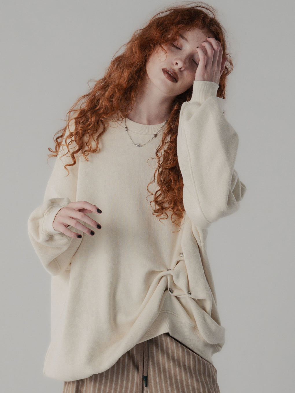 COZY FRENCH TERRY PULLOVER