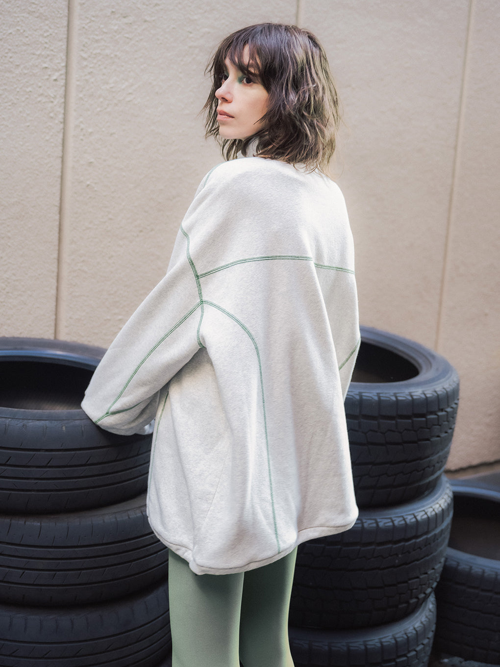 DISCUS FRENCHTERRY HALF ZIP PULLOVER