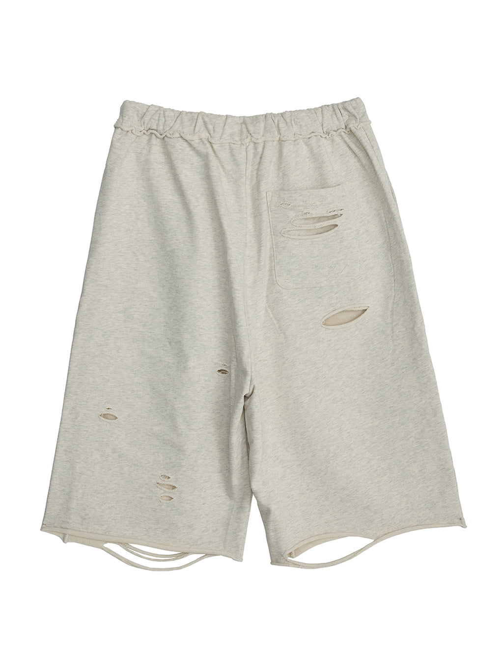 DISTRESSED HALF PANTS