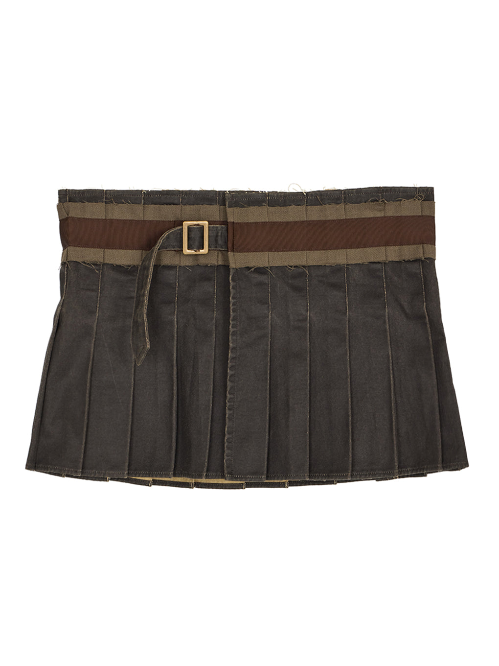 VINTAGE LIKE PLEATS WRAP SKIRT