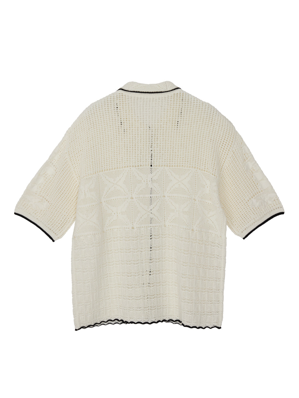 MIX PATTERN KNIT SHIRT