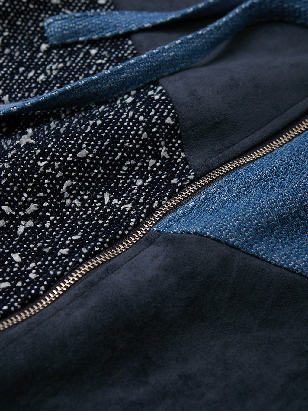 PATCH WORK ZIP UP SKIRT