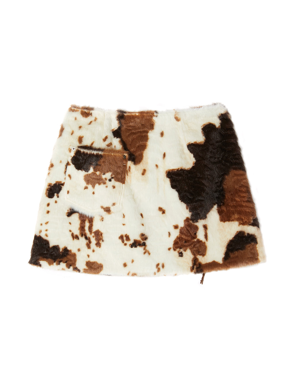 ANIMAL FUR WRAP SKIRT