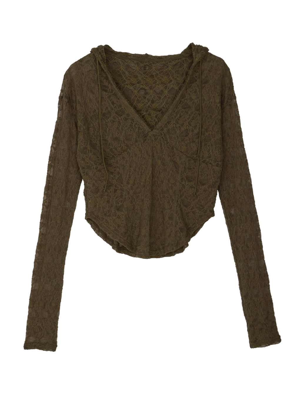 LACE HOODIE TOP