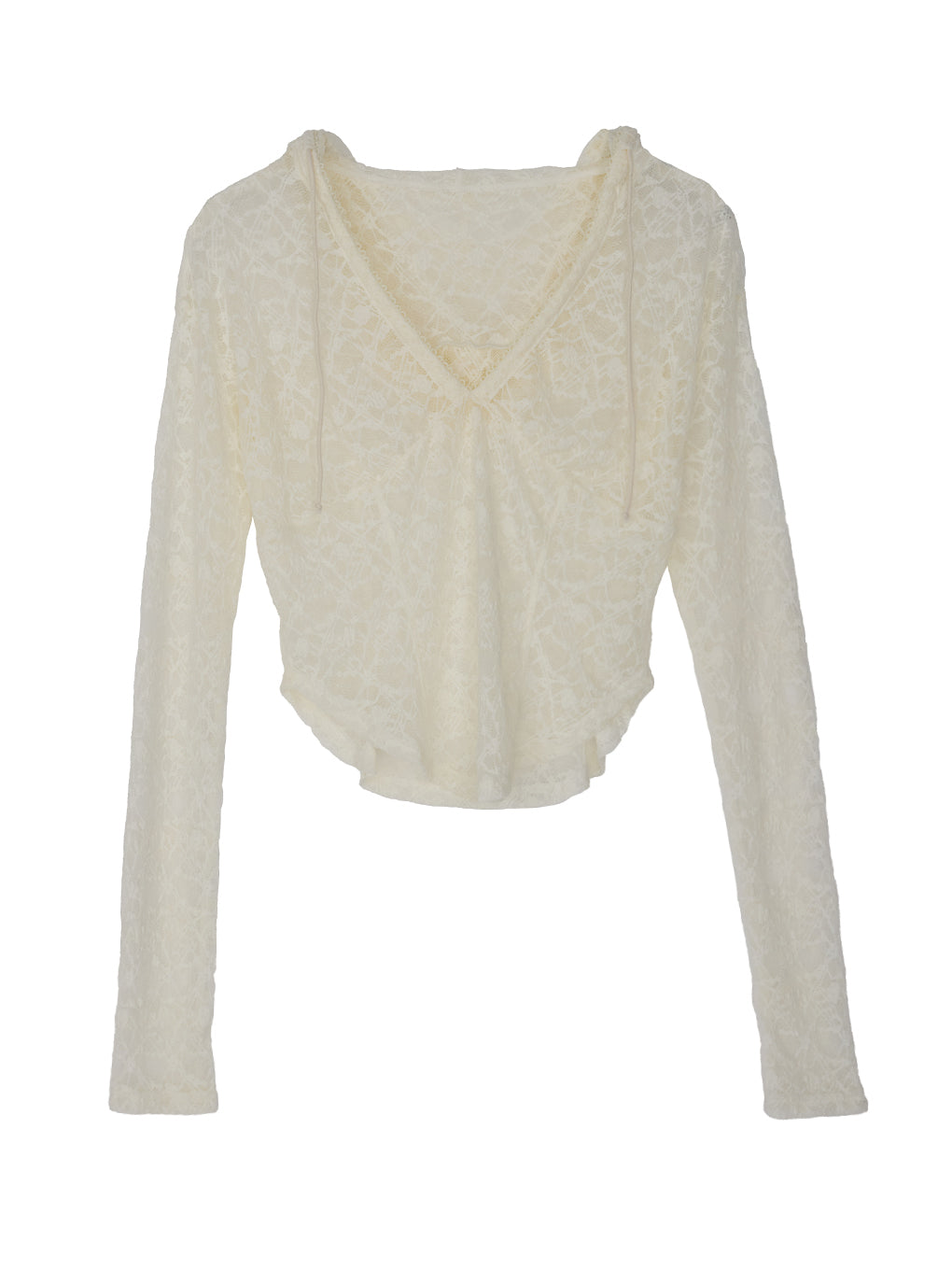 LACE HOODIE TOP