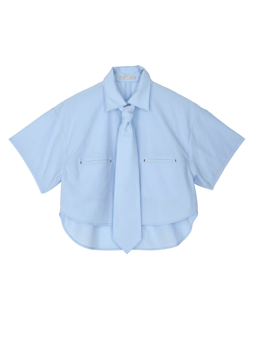 NECKTIE WITH CROPPED SHIRT