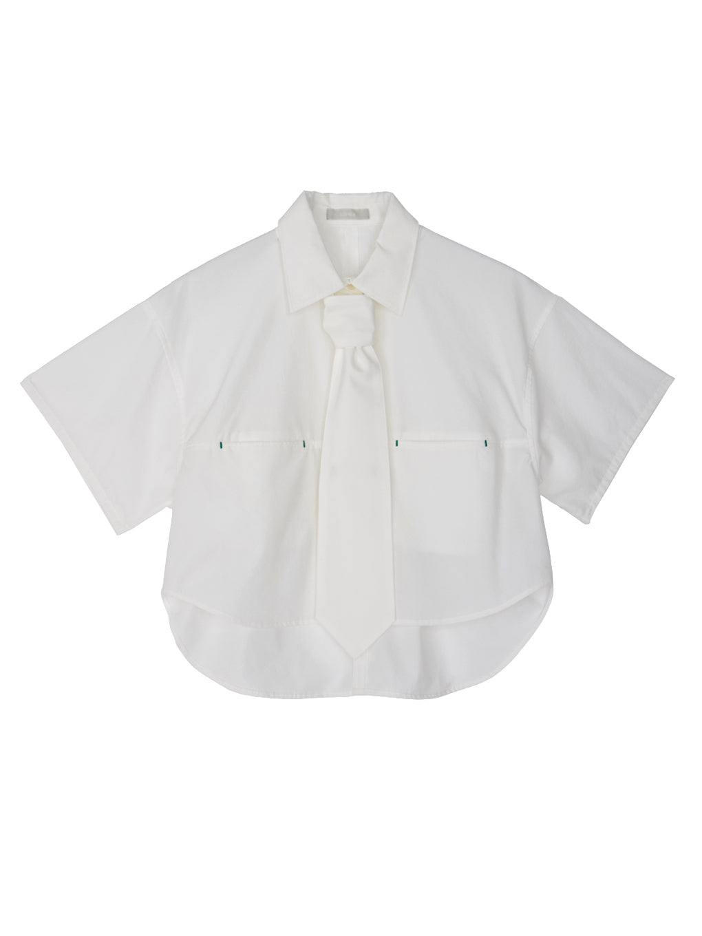 NECKTIE WITH CROPPED SHIRT