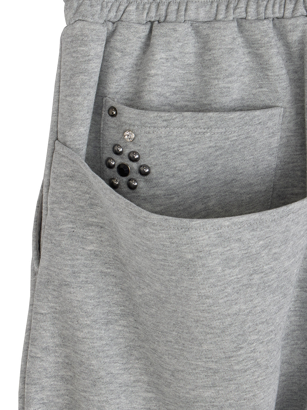 FRENCH TERRY STUDS PANTS