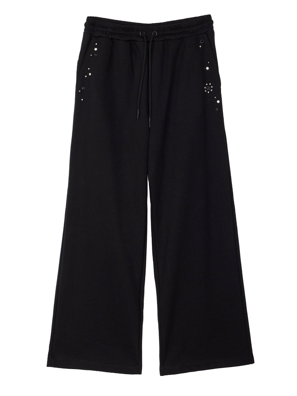 FRENCH TERRY STUDS PANTS