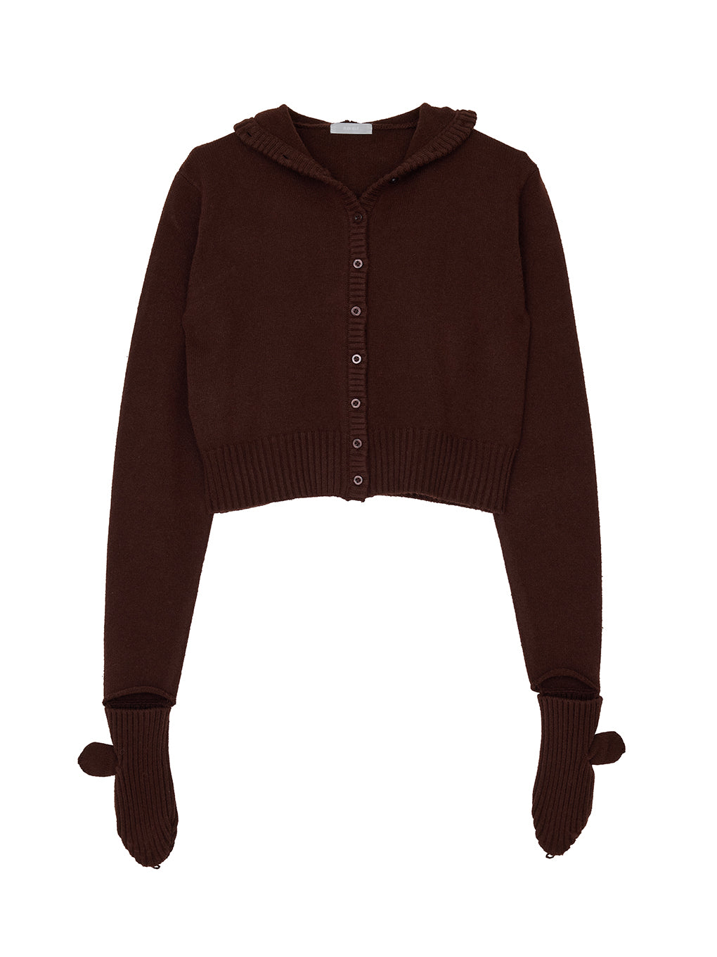 MITTENS KNIT HOODIE