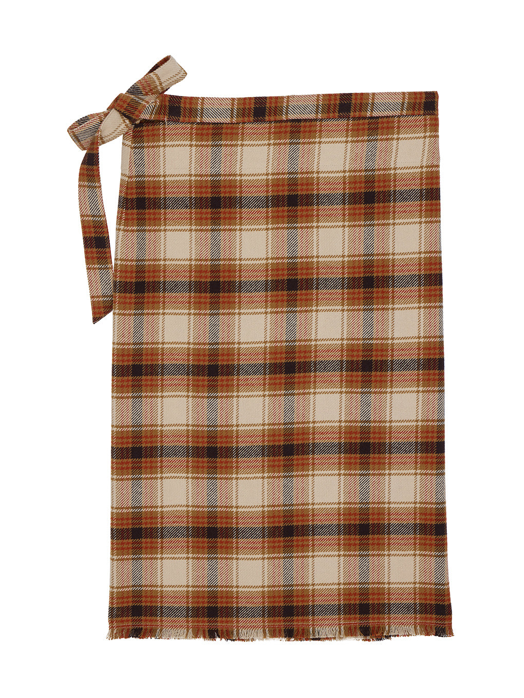 CHECK WRAP SKIRT