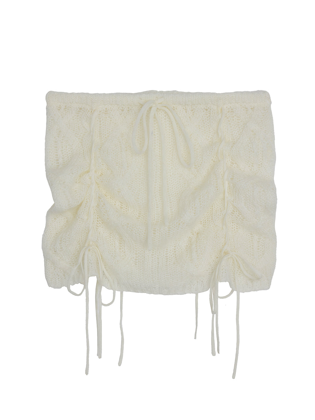 LOOSE CABLE KNIT SKIRT