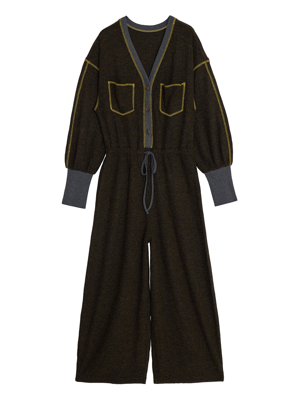 WAFFLE WEAVE JUMPSUIT