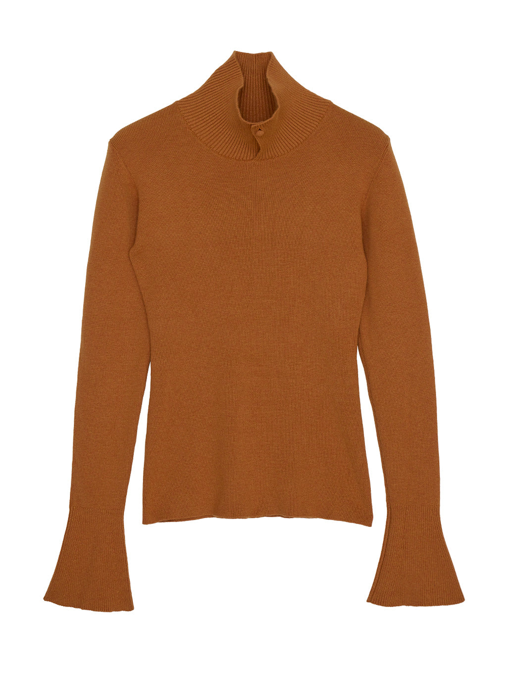 SLIT NECK KNIT TOP