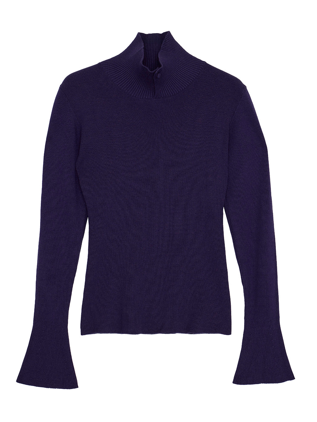 SLIT NECK KNIT TOP