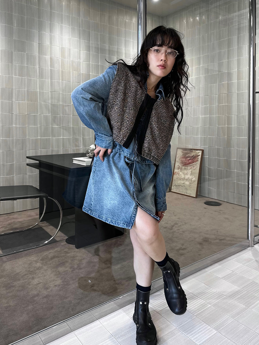 SEPARATE DENIM TUNIC