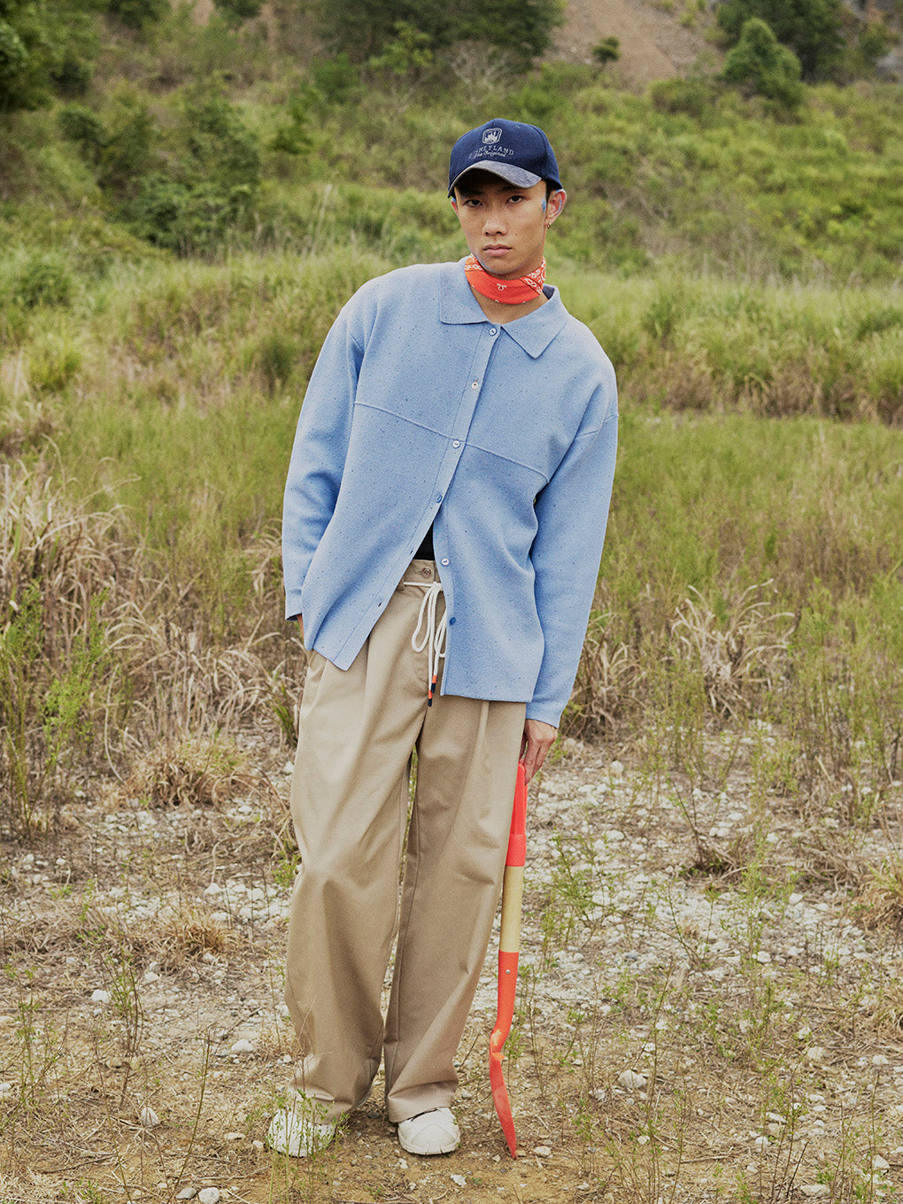 NEP KNIT OVER SHIRT