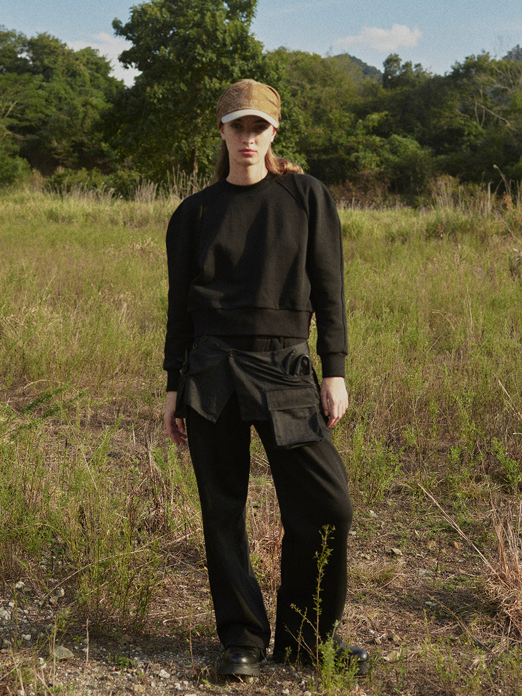 FRENCH TERRY FLARE PANTS