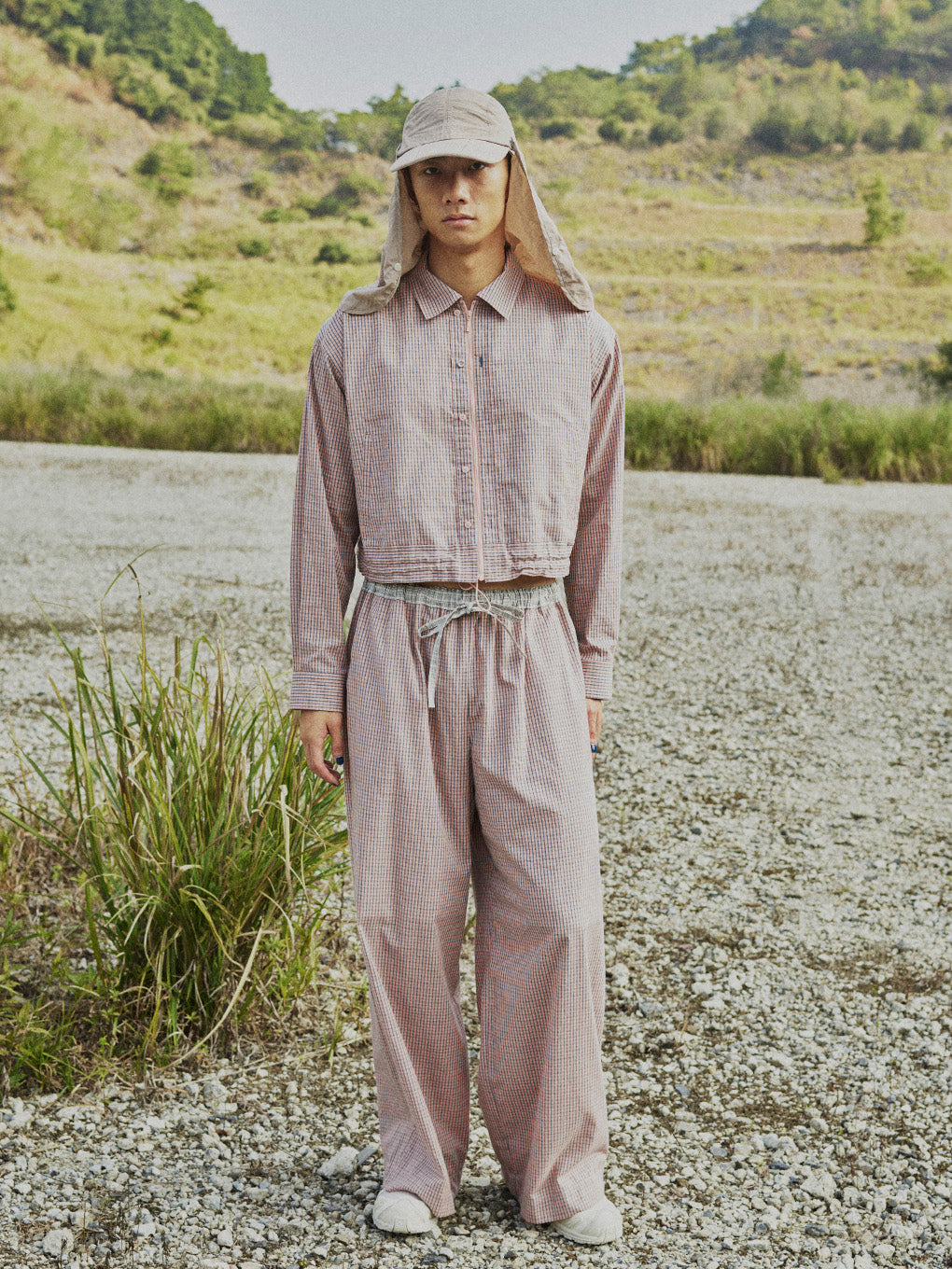 DADDY CHECK WIDE PANTS