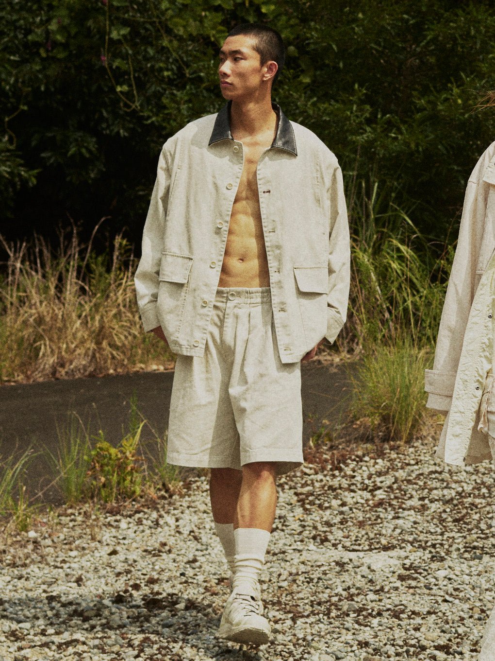 TWILL HALF PANTS