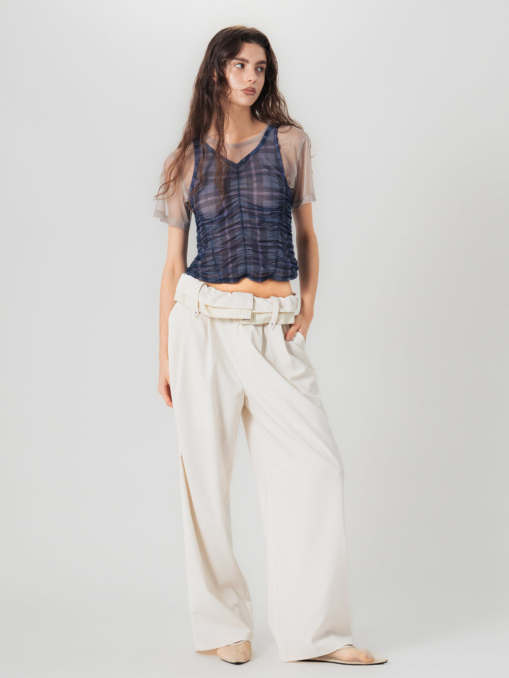 FILMY SHIRRING TOP