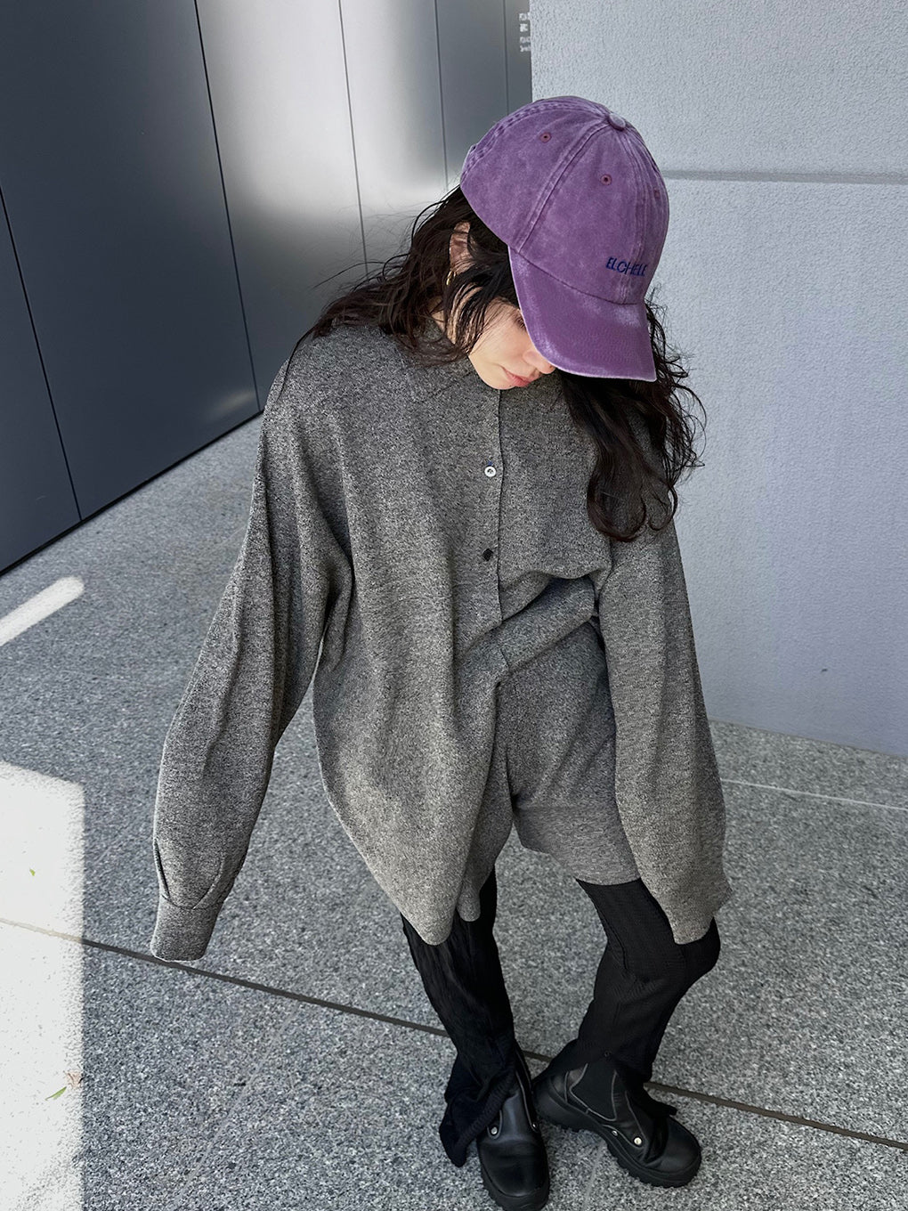 KNIT OVER SHIRT
