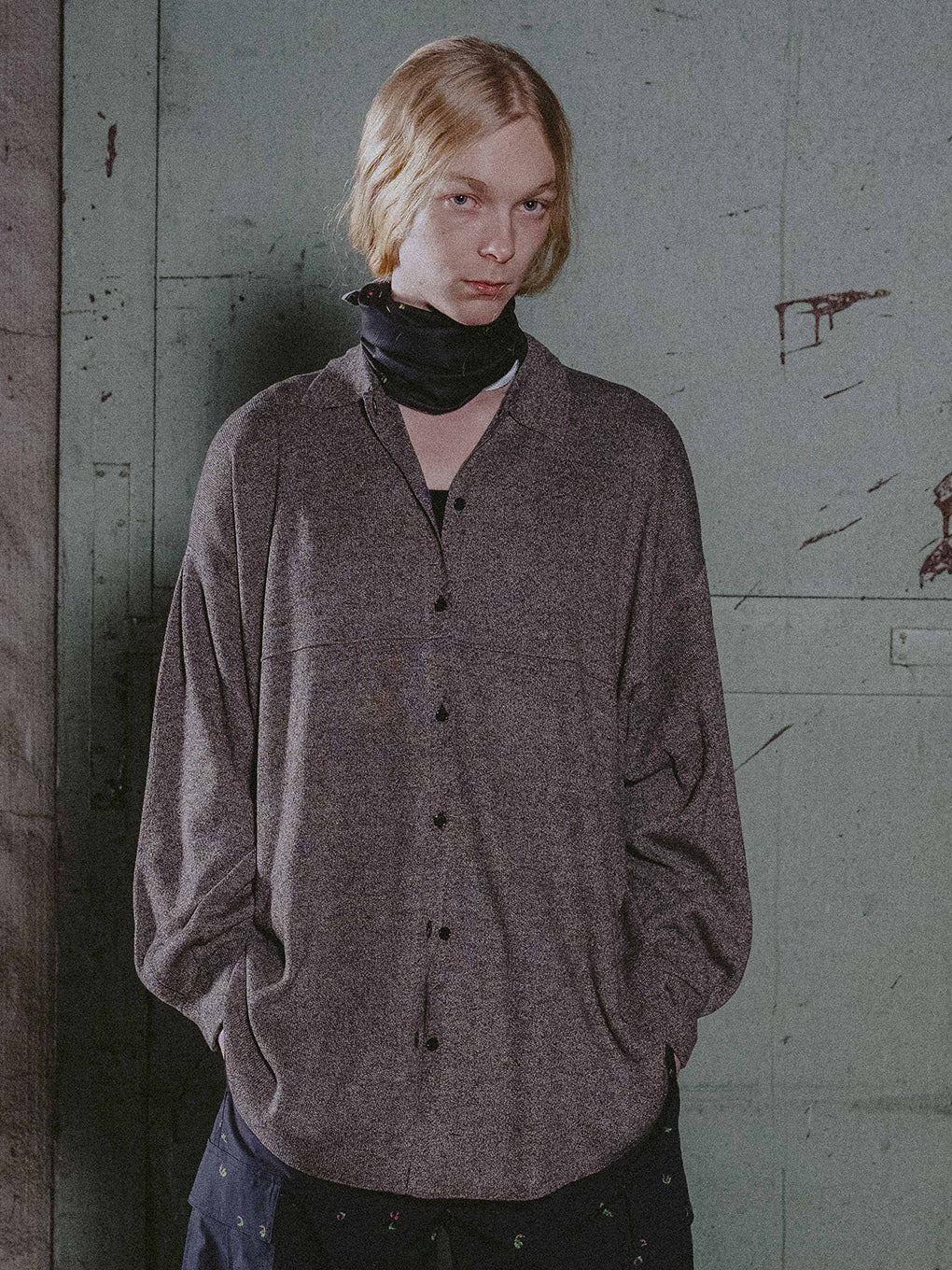 KNIT OVER SHIRT