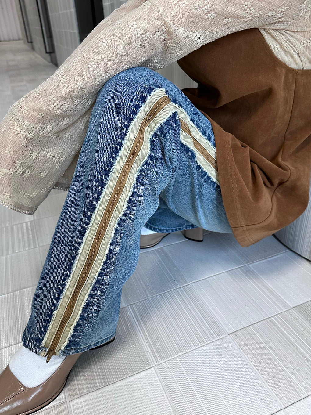 ZIP OPEN E01 DENIM
